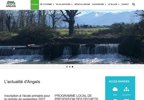 Nouveau site Internet de la commune de Angais