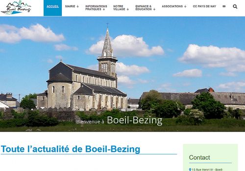Refonte du site de la commune de Boeil Bezing